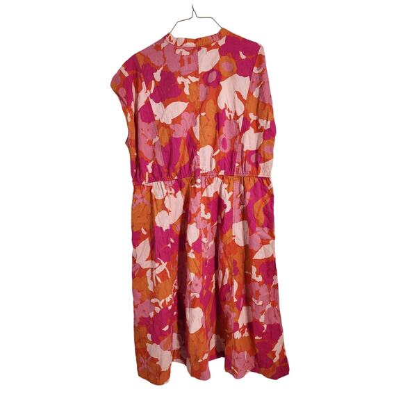 Free Assembly Floral Print Short Sleeve Dress Womens Size Extra Large XL - Picture 2 of 5